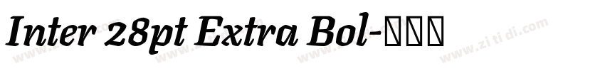 Inter 28pt Extra Bol字体转换